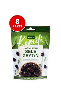 Komili Doğal Siyah Sele Zeytin 8x170g