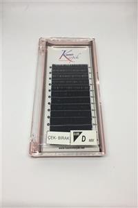 KAŞMİR KİRPİK Çek- Bırak D Kıvrım 0.05 Mm Mix Boy Kirpik