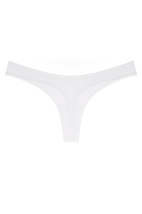 BERNS Beyaz Basic Pamuklu String Tanga Külot