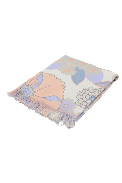 Buldans Çiçek Baskılı Peştemal-mavi