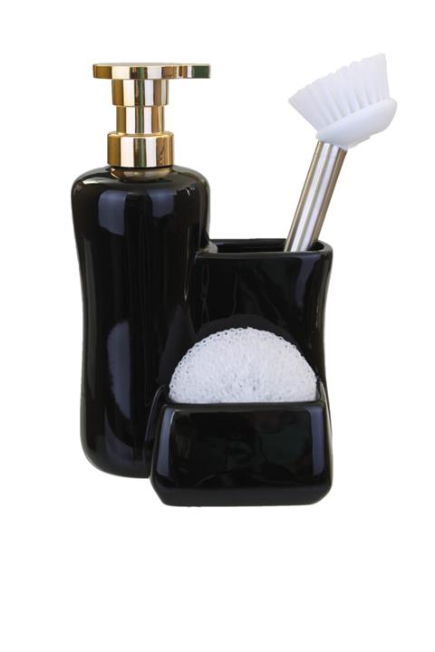 incili home Soft Porselen Mutfak Seti/sıyah