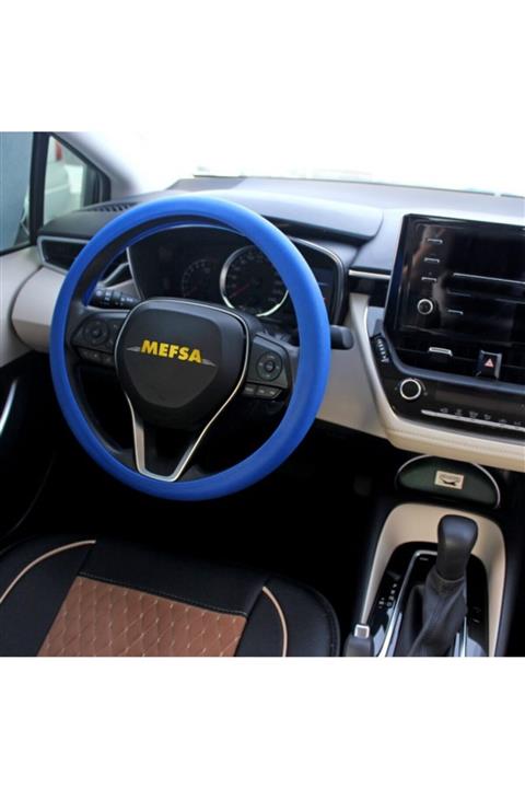 mefsa Mavi Silikon Direksiyon Kılıfı