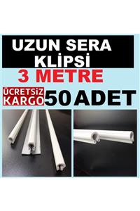 Ekodoğa Uzun Sera Klipsi 3 Metre 50 Adet Sera Naylonu Tutturucu Klips