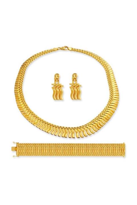 BİLEZİKHANE Düğün Takımı Prenses Model 83,41 Gram 22 Ayar Altın