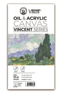 Vincent Vıncent Oıl&acrylıc Canvas 300gr 10cmx18cm 10 Sayfa Yağlı Ve Akrilik Boya Defteri