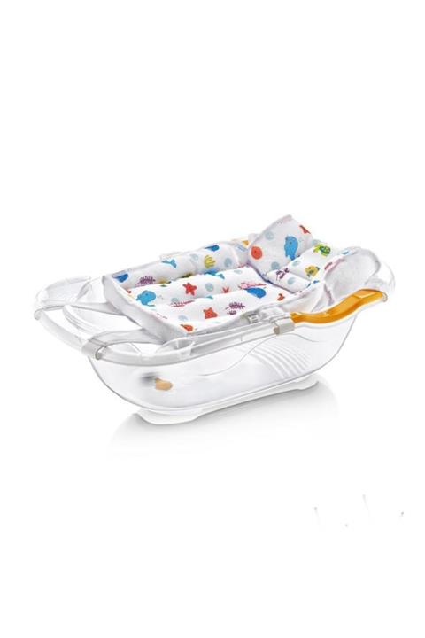 Babyjem Boze Desenli Köpüklü Bebek Banyo Küvet Filesi 393 Beyaz