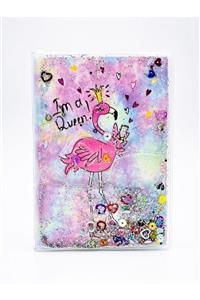 PASİFİK HOME Flamingo Simli Ve Sulu Kapaklı Rengarenk Sayfalı Mini Defter