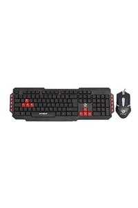 Hytech Hkm-58 Gamy Plus Kırmızı Tuşlu Q Gaming Klavye + Mouse Set