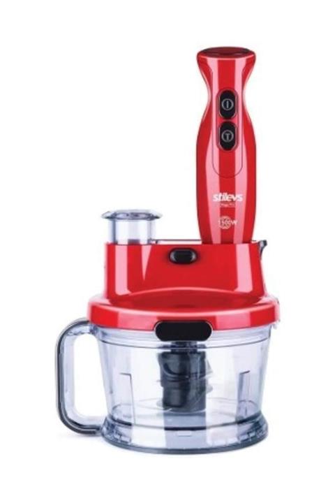 Stilevs Mago Pro El Blender Seti Kırmızı&Siyah
