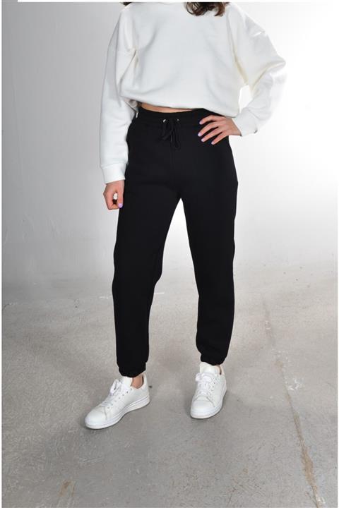 BADO WOMAN Kadın Siyah Kalın Eşofman Altı