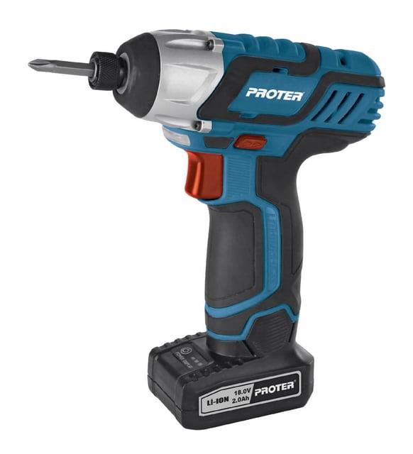 Proter Pst145t Darbeli Şarjlı Vidalama Tornavida 18v 2.0 Ah Li-ion