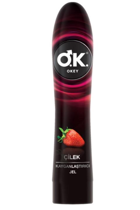 Okey Çilekli Kayganlaştırıcı Jel100 ml