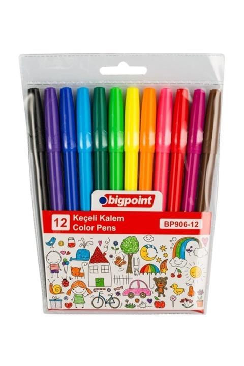 Bigpoint Keçeli Kalem 12`li Set