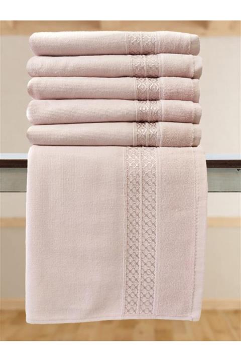 Fiesta 6 Adet 50x90 Boşluklu Havlu Punch Nakış Işlemelik Havlu