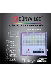 DÜNYA LED Hs.727/1 500 w Smd Led Slim Projektör 6500 k Beyaz Işık