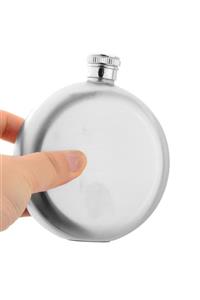 sendealgelsin Yuvarlak Tip 8 Oz Paslanmaz Çelik Cep Matarası Kamp Şişesi