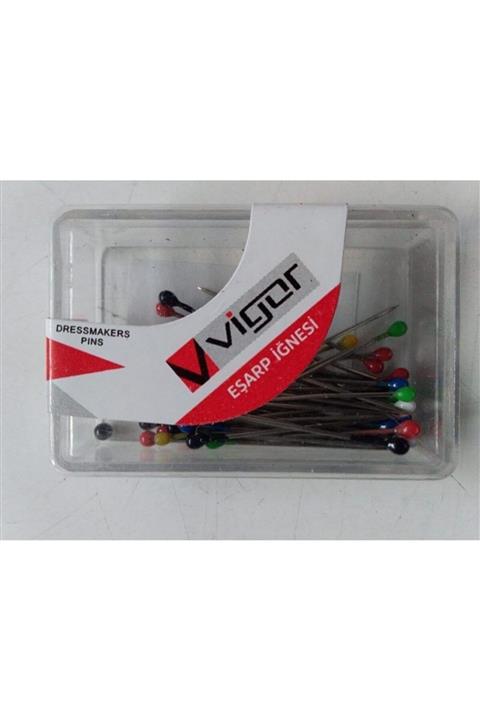 CMKStore Renkli 50 Adet Baş Örtüsü Iğne Seti