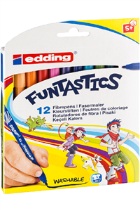 Edding 15 Funtastics Ince Keçeli Kalem 12 Renk