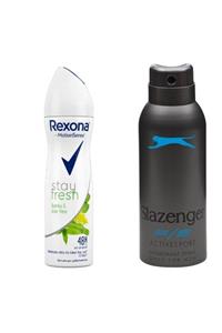 Rexona Stay Fresh Aleoveralı Deodorant 150 ml + Slazenger Actıves Sport Mavi Deodorant