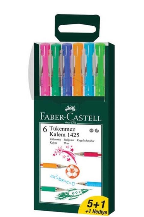 Faber Castell İğne Uçlu Tükenmez 6'lı Set