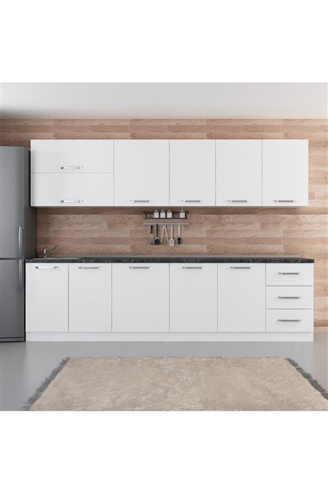 Minar 300 Cm Mutfak Dolabı Beyaz 300-b1