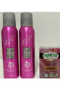 Jagler Klasik Bayan 150 Ml 2 Adet Deodorant Alana Agarta Lavanta Sabun 150 Ml Hediye