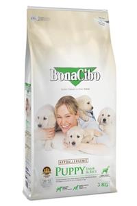 BonaCibo Puppy Lamb Rice Kuzu Etli ve Pirinçli Yavru Köpek Maması