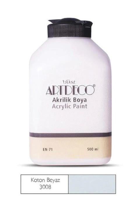 Artdeco 500ml Koton Beyaz Akrilik Boya 3008