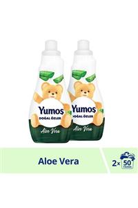 Yumoş Extra Konsantre Yumuşatıcı Yasemin Çiçeği & Aloe Vera  1200 ml 50 Yıkama - 2'li Paket