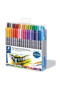 Staedtler Çift Uçlu Keçeli Kalem 72 RENK SET (0.8 mm - 3 mm)