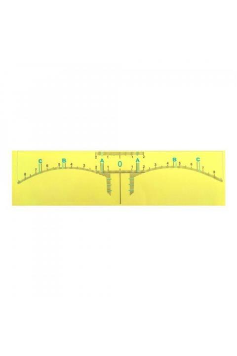 NO NAME Kaş Ölçüm Cetveli T Model Yapışkanlı 5 Adet