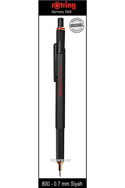 Rotring 800 Metal Mekanik Versatil Kalem Siyah 0.7 Mm