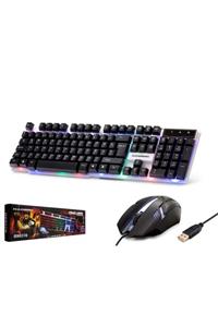 HADRON Klavye & Mouse Set Oyun Gamer Ledli Q H837q