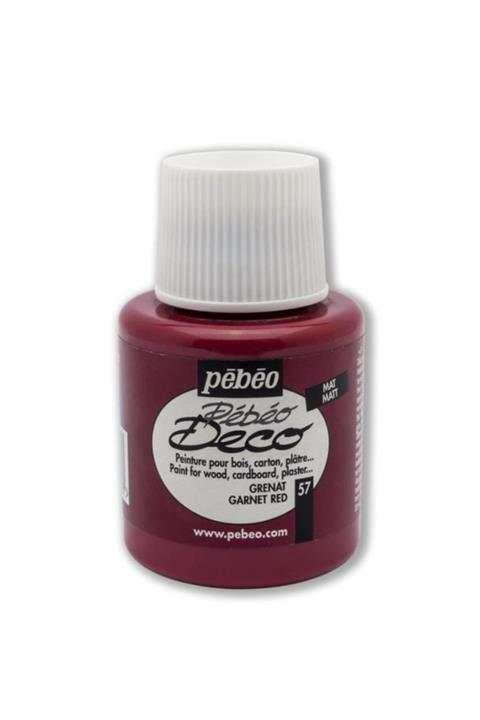 Pebeo Deco Mat Ahşap Boyası 110ml Şişe Granat Kırmızısı
