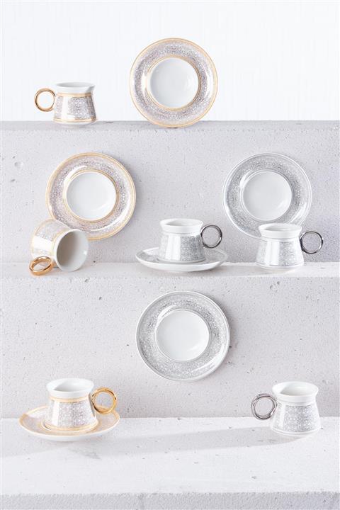 ACAR Chirista 6lı Porselen Kahve Fincan Takımı