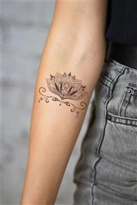 BP Tattoo Mandala Lotus Geçici Dövme