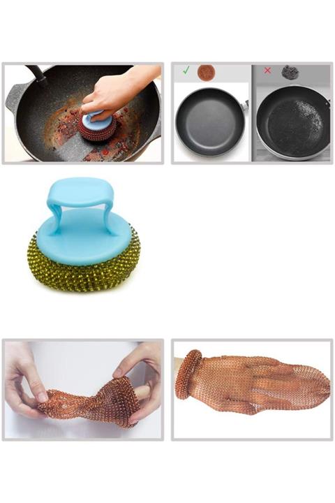 HerkeseUygun Saplı Paslanmaz Çelik Ovma Teli 2`li