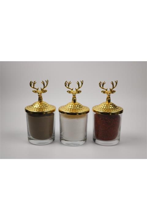 WOODBOR Lüx Cam Baharatlık 3 Parça