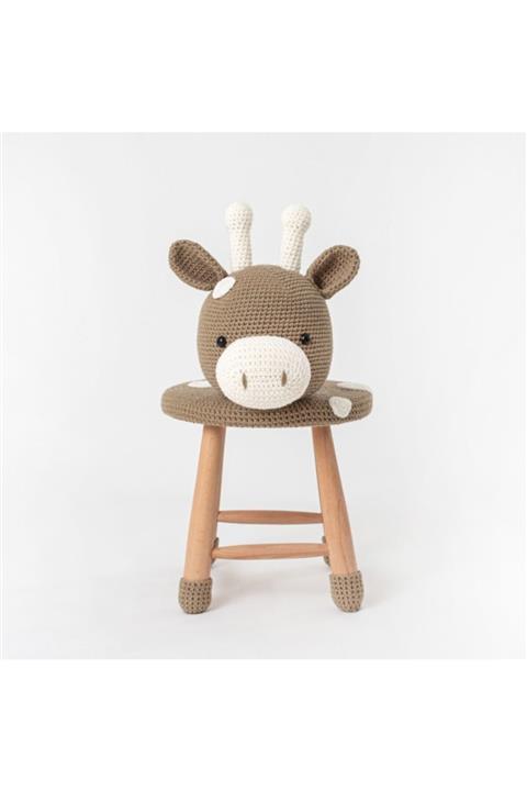 Gingerkid Amigurumi Kahverengi Zürafa Tabure
