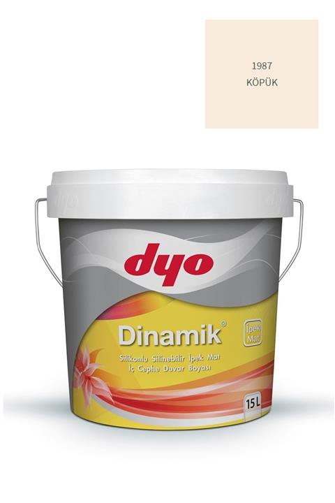 Dyo Dinamik Silikonlu Silinebilir Ipek Mat Iç Cephe Duvar Boyası 1987 Köpük 15 Lt