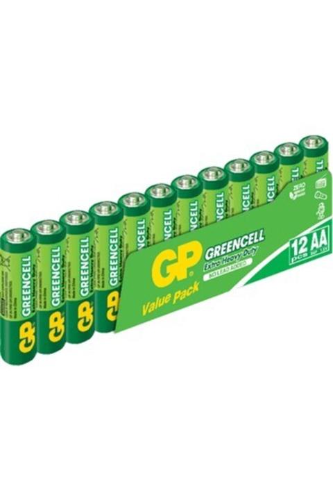 GP Batteries Gp 12'li Greencell Aa Boy Kalem Çinko Karbon Pil