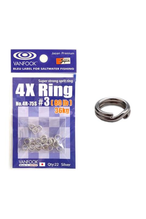 VANFOOK Split Ring Halka 36 kg 80lb 4r75s