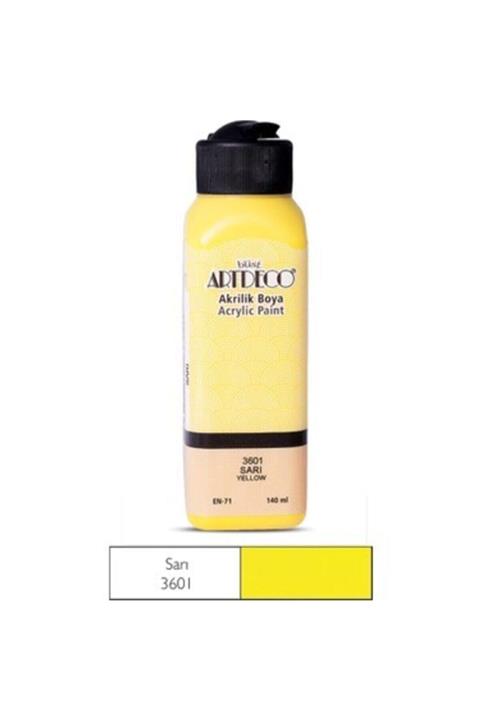 Artdeco 1 Adet Akrilik Boya Sarı 140 ml