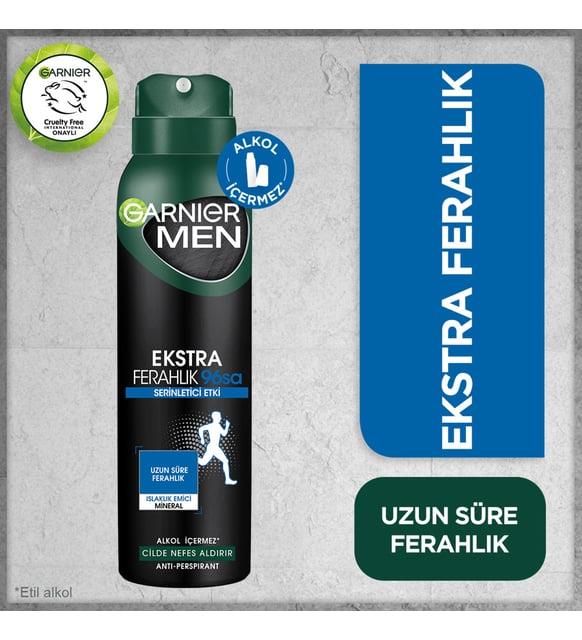 Garnier Men Ekstra Ferahlık Aerosol 150 ml Sprey