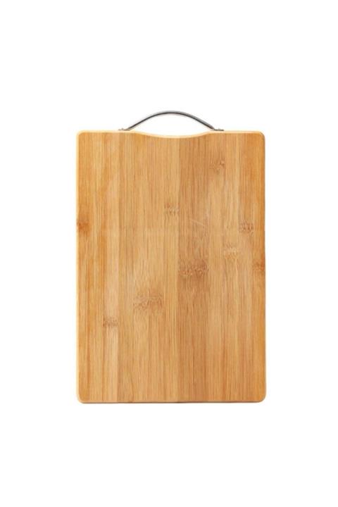 Bambu Antibakteriyel Doğal Kesme Tahtası Doğrama Sunum Servis Hamur İşleri 24*34 cm
