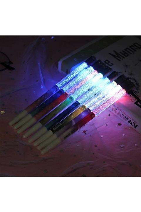 muustie 2 Adet Renk Değiştiren Işıklı Galaxy Tükenmez Kalem - Renkli