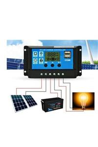 Schulzz Güneş Paneli Solar Akü Şarj Kontrol Cihazı 12v 24v 20 Amper