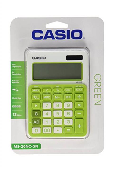 Casio Masaüstü Hesap Makinesi Ms-20Nc-Gn  /