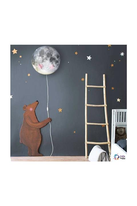 instababyrooms UYKULU AY ÇOCUK ODASI AYDINLATMA