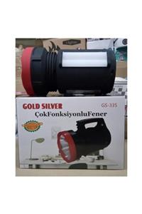 MESHUR STORE Gold Sılver Gs-335 10 Watt + 22 Smd Led'li Işıldaklı Projektör